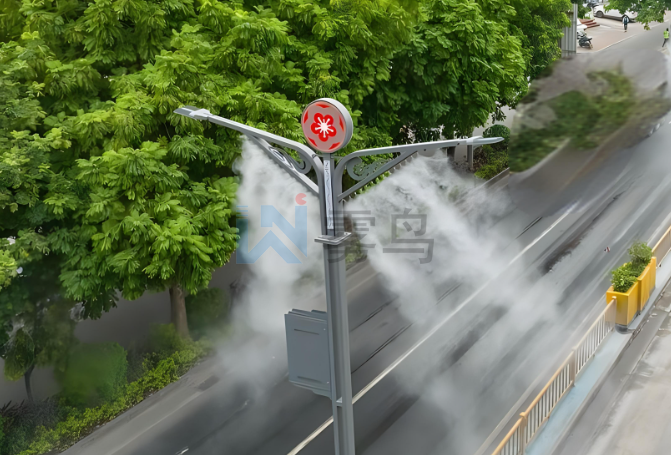 山西太原路灯杆喷雾降尘系统
