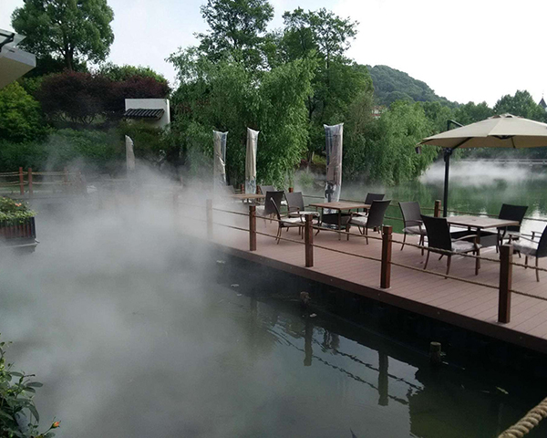 售楼处小区喷雾景观